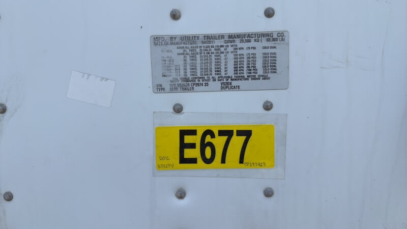 2012 UTILITY TRAILER MANUFACTURER Utility Trailer Manufacturer