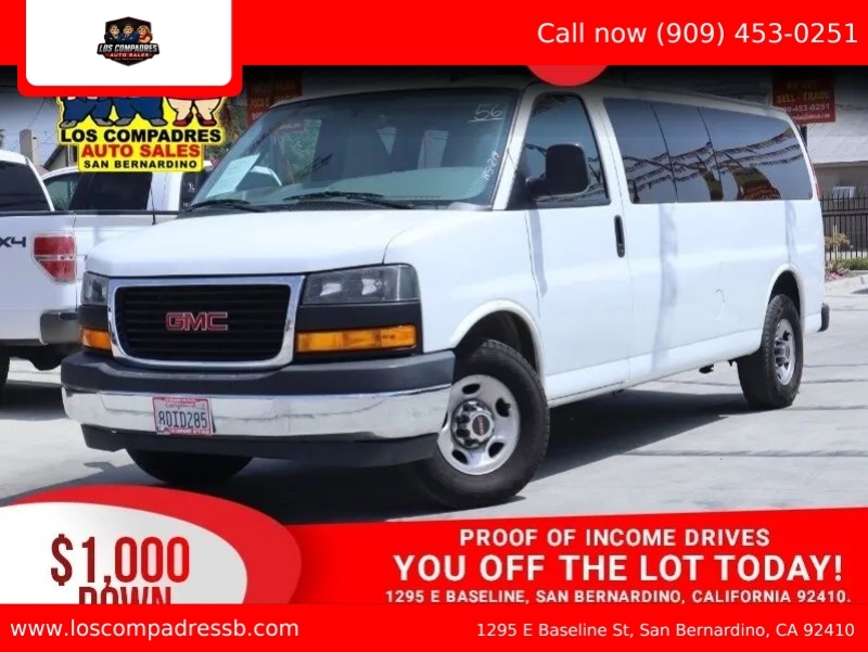 2018 GMC Savana 3500 Passenger LT Extended Van 3D