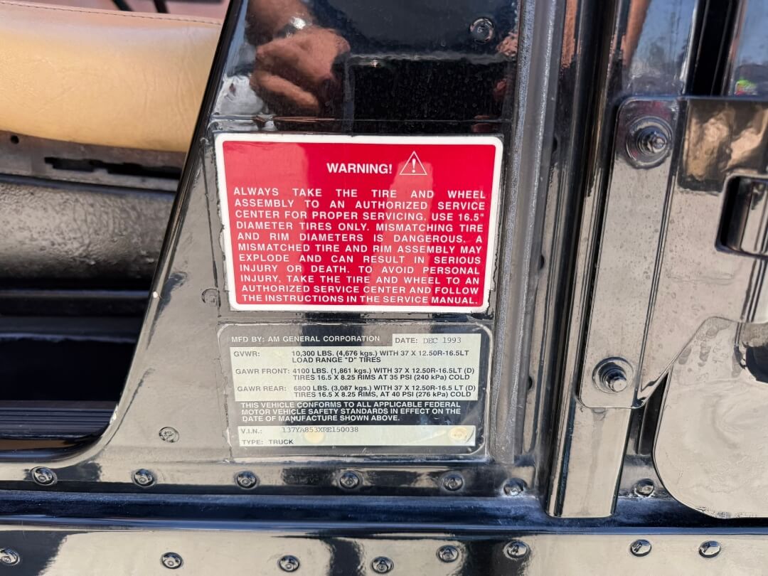 1994 AM General Hummer Open Top