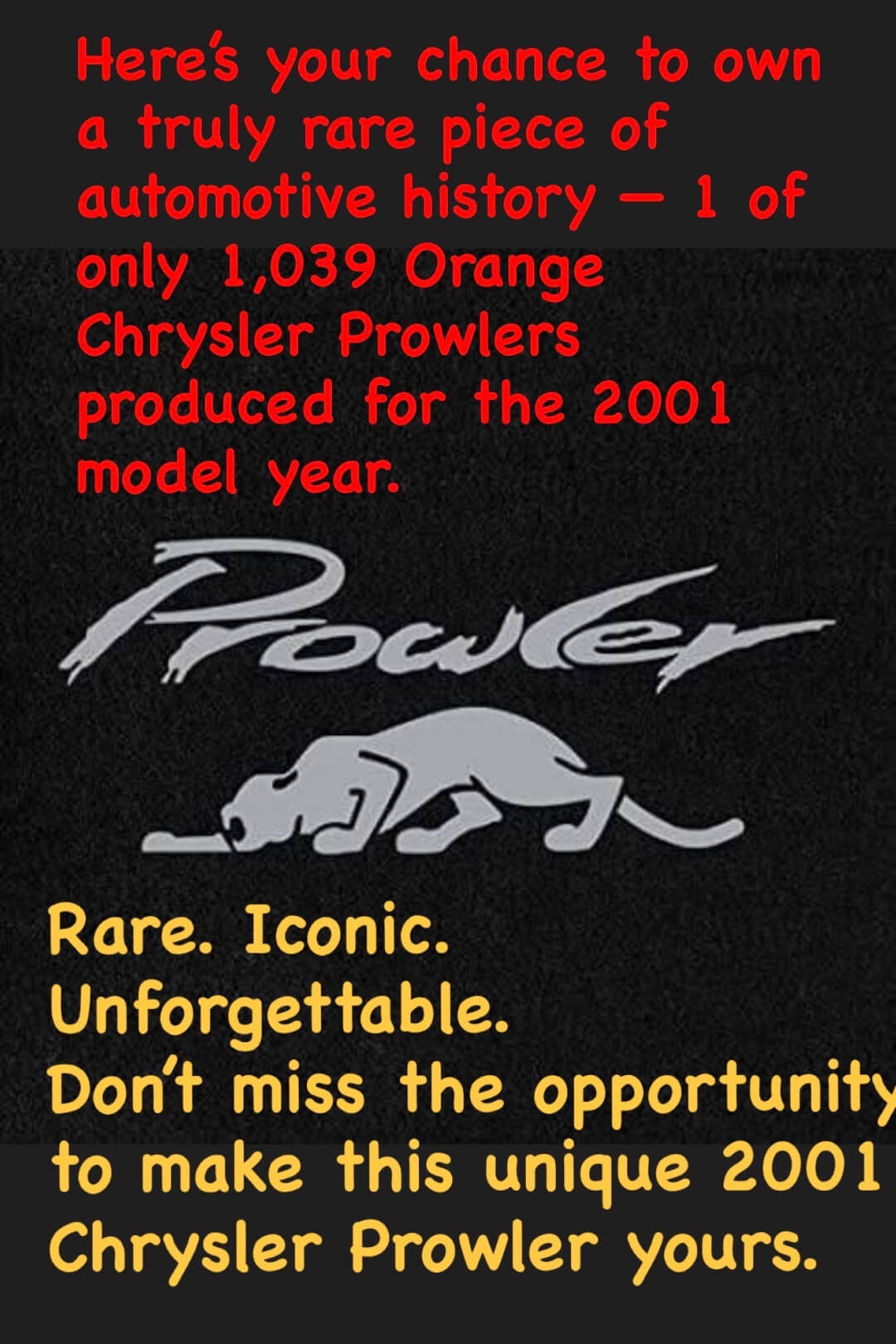 2001 Chrysler Prowler Base